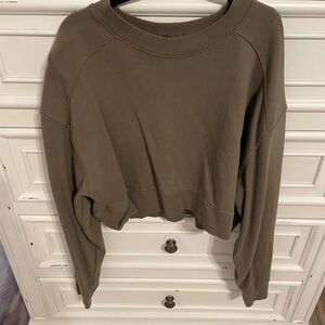 Women's Nuuds Mocha Cropped Sweatshirt